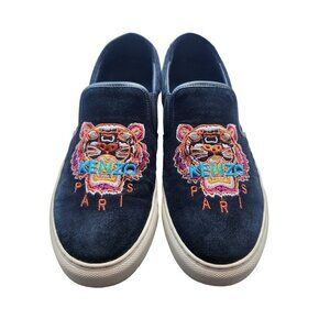 Kenzo K-Skate Tiger Head Suede Slip-On Loafers Women's Size EUR 40 (US 9)